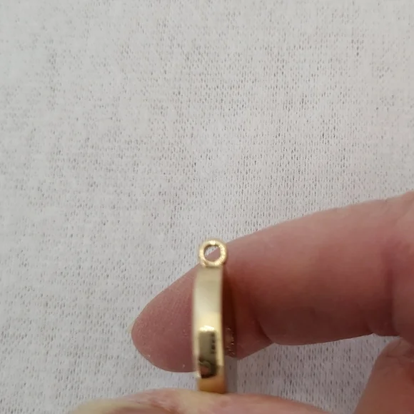 Dior Ja'dore NWOB Gold Tone Pendent With White Fragrance Stone 8mm - Picture 10 of 12